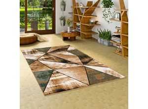 4251314615572 - - Designer Teppich Brilliant Beige Grün Magic - 140x200 cm