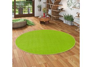 4251314621139 - - Trend Velours Teppich Joy Grasgrün Rund - 100 cm Rund