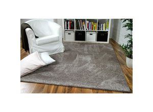 4251314635914 - - Hochflor Velours Teppich Mona Taupe - 160x200 cm 4251314635914 - - Hochflor Velours Teppich Mona Taupe - 160x200 cm