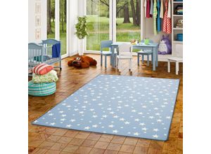 4251314655042 - - Kinder Spiel Teppich Sterne Blau - 80x200 cm