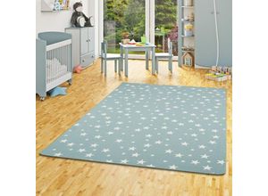 4251314656025 - - Kinder Spiel Teppich Sterne Mintgrün - 80x320 cm