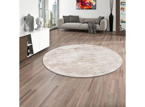 4251314661340 - - Luxus Designer Teppich Roma Beige Rund - 120 cm Rund