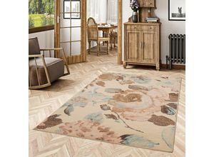 4251314662149 - - Teppich Klassik Trendline Rosa Beige Rosen - 120x170 cm