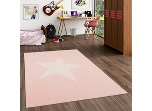 4251314666543 - - Kinder und Jugend Teppich Trendline Stern Pastell Rosa - 160x225 cm