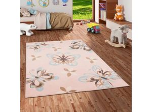 4251314666833 - - Kinderteppich Trendline Schmetterling Pastell Rosa - 160x225 cm