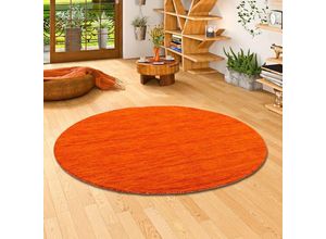 4251314670236 - - Natur Teppich Indo Gabbeh Ella Terrakotta Rund - 150 cm Rund