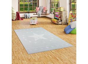 4251314676085 - - Kinder und Jugend Teppich Trendline Modern Stars Grau - 80x150 cm