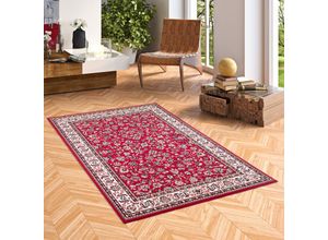 4251314676436 - Orient Teppich Trendline Rot Bordüre - 80x150 cm