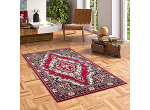 4251314676566 - Orient Teppich Trendline Rot Keshan - 160x225 cm