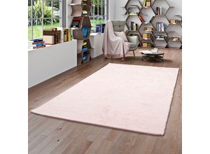 4251314677297 - - Luxus Super Soft Fellteppich Plush Rosa - 60x90 cm