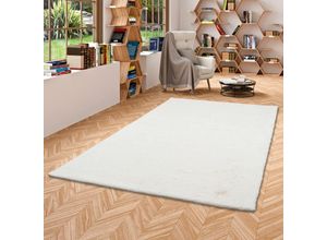 4251314677419 - Luxus Super Soft Fellteppich Plush Weiss - 90x160 cm