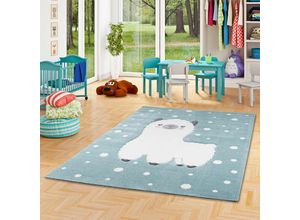 4251314680655 - - Kinder Teppich Maui Kids Alpaka Pastell Blau - 120x170 cm