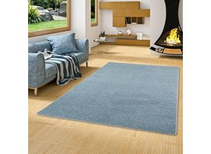 4251314694386 - - Hochflor Velours Teppich Luna Mix Blau - 200x250 cm