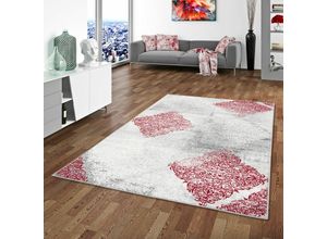 4251314699831 - - Designer Teppich Samba Modern Karo Rot - 80x150 cm