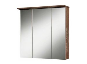 4251324927375 - Lomadox - Spiegelschrank LIMA-04 Panamaeiche led BxHxT ca 705x725x16 24cm