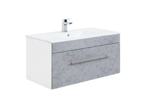 4251324937305 - Lomadox - Badezimmer Mineralguss Waschtisch mit Unterschrank LAGOS-02 100cm Beton Nb b x h x t ca 100 x 497 x 475cm 4251324937305 - Lomadox - Badezimmer Mineralguss Waschtisch mit Unterschrank LAGOS-02 100cm Beton Nb b x h x t ca 100 x 497 x 475cm