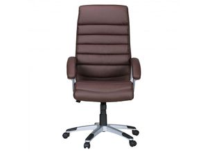 4251324946697 - Lomadox - Design Chefsessel mit Wippfunktion Kunstleder braun ergonomisch b h t ca 60 125 60cm - braun