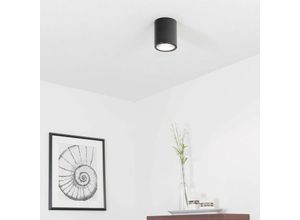 4251334601937 - Licht-erlebnisse - Runde Deckenleuchte downlight round in Schwarz Flur - Schwarz