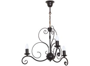 4251334608882 - Licht-erlebnisse - Hängelampe mauro Ø62cm 3-flmg - Schwarz