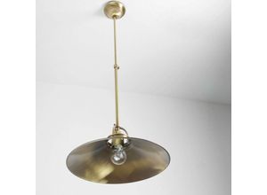 4251334658832 - Licht-erlebnisse - Deckenlampe Bronze Hell aus Echt-Messing - Bronze hell glänzend