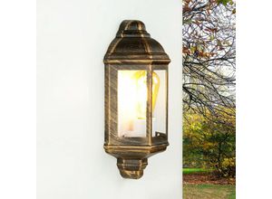 4251334696988 - Licht-erlebnisse - Wandlampe Landhaus in Kupfer Antik E27 IP44 elegant - Kupfer Antik