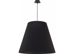 4251334750277 - Licht-erlebnisse - Xxl Schirm Hängelampe in Schwarz Ø61cm 3-flmg - Schwarz