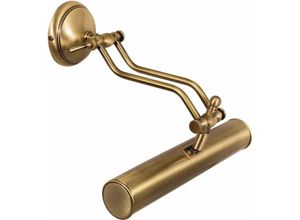 4251334785927 - Licht-erlebnisse - Bilderlampe Bronze Hell aus Echt-Messing 30cm - Bronze hell glänzend 4251334785927 - Licht-erlebnisse - Bilderlampe Bronze Hell aus Echt-Messing 30cm - Bronze hell glänzend