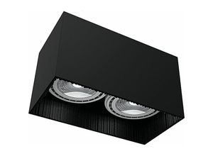 4251334798057 - Deckenlampe Schwarz eckig Flur Beleuchtung - Schwarz