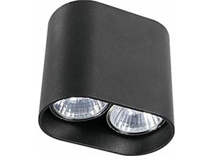 4251334798644 - Licht-erlebnisse - Strahler Schwarz Aluminium 2flmg - Schwarz