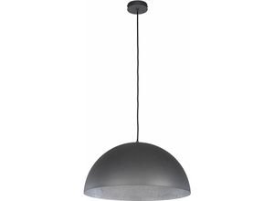 4251334802488 - Licht-erlebnisse - Pendelleuchte E27 ø 50 cm Grau Silber Esstisch Hängelampe - Silber