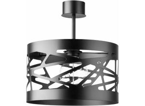 4251334802815 - Licht-erlebnisse - Schwarze Deckenlampe Modern aus Metall Ferva - Schwarz