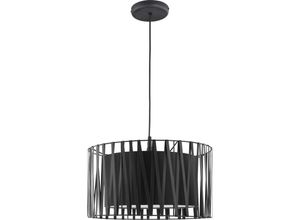 4251334822813 - Hängelampe Wohnzimmer Modern Schwarz Ø40cm - Schwarz