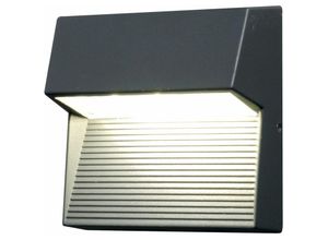 4251334853282 - Licht-erlebnisse - led Außenlampe Anthrazit IP65 eckig Modern Eingang - Anthrazit