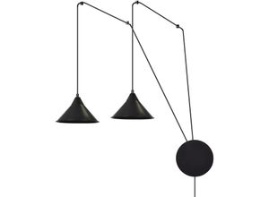 4251334854463 - Licht-erlebnisse - Hängelampe Steckdosenanschluss xxl verstellbar flexibel Schwarz 2x E27 Pendelleuchte - Schwarz 4251334854463 - Licht-erlebnisse - Hängelampe Steckdosenanschluss xxl verstellbar flexibel Schwarz 2x E27 Pendelleuchte - Schwarz