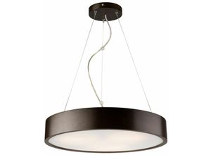 4251334890126 - Licht-erlebnisse - Hängeleuchte Holz E27 rund ø 47 cm Modern Pendelleuchte Wohnzimmer - Wenge