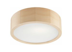 4251334891253 - Licht-erlebnisse - Deckenlampe Holz rund 27 cm Flur Wohnzimmer Deckenleuchte - Kiefer