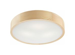 4251334891291 - Licht-erlebnisse - Deckenlampe Holz rund 47 cm Wohnzimmer Flur - Kiefer