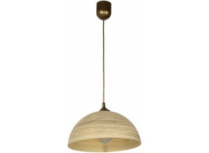 4251334893394 - Licht-erlebnisse - Küchenlampe hängend Glas in Gold Retro 30 cm rund - Gold