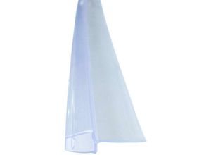 4251345900289 - Duschdichtung Schleiflippendichtung Transparent 100cm Wasserabweisprofil für Türdichtung unten Duschlippe aus pvc - für 6mm Glasstärke - Transparent