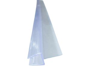 4251345900296 - Duschdichtung Schleiflippendichtung Transparent 100cm Wasserabweisprofil für Türdichtung unten Duschlippe aus PVC - für 8mm Glasstärke - Transparent