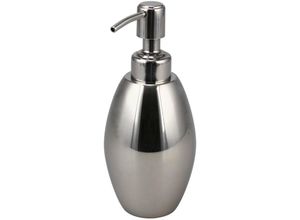 4251345904379 - Bagnoxx - Seifenspender Edelstahl Silber 380ml Volumen rund 179cm Höhe ø 73cm - Silber