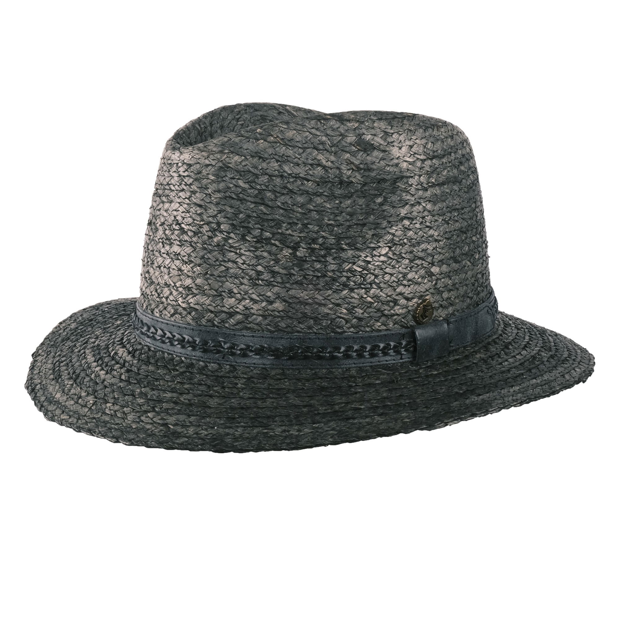 4251346503496 - Strohhut Fedora Palermo schwarz 61 4251346503496 - Strohhut Fedora Palermo schwarz 61