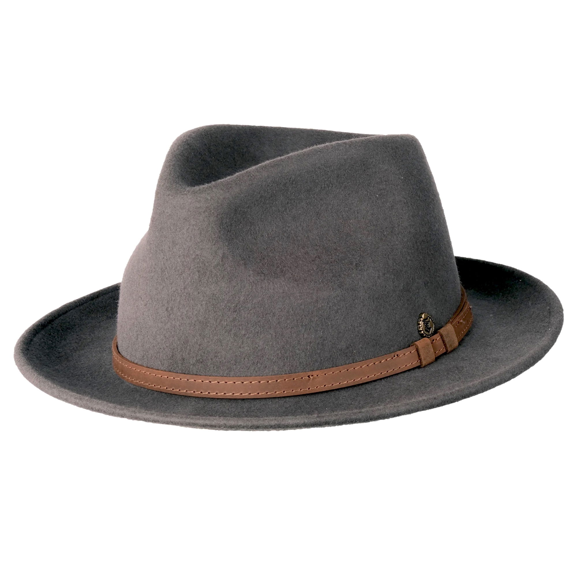 4251346504004 - Fedora Filzhut Mantua Premium Wool grau-stahlblau XL
