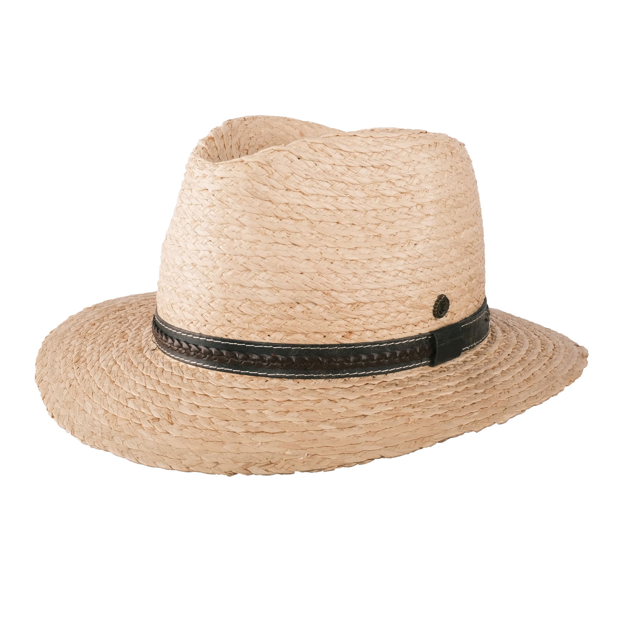 4251346505018 - Strohhut Fedora Palermo natur 55 4251346505018 - Strohhut Fedora Palermo natur 55
