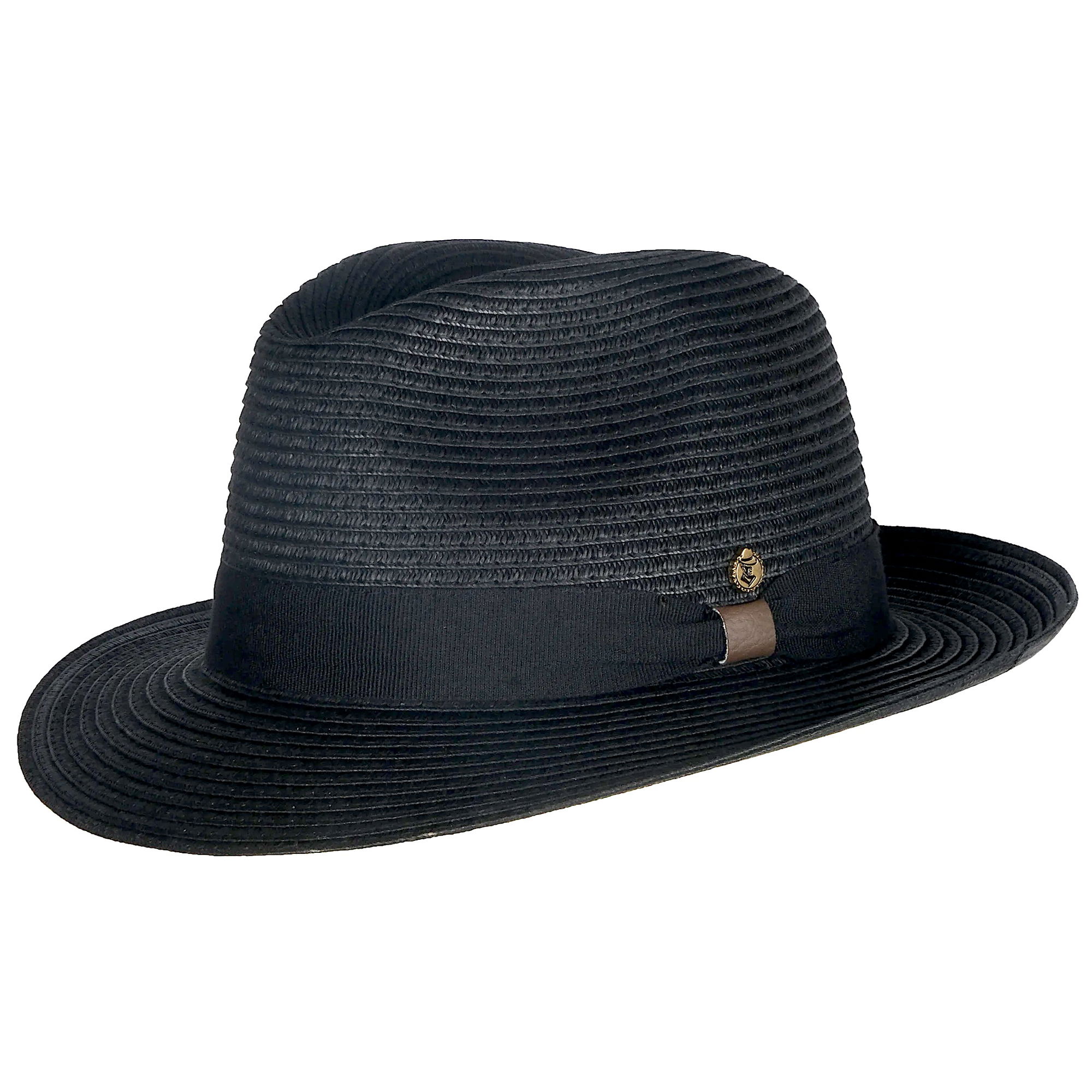 4251346507470 - Sonnenhut Fedora Salerno tief-schwarz S 4251346507470 - Sonnenhut Fedora Salerno tief-schwarz S