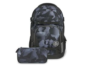 4251349615523 - coocazoo PORTER Set aus PORTER + Mäppchen PorMap-Grey Rocks