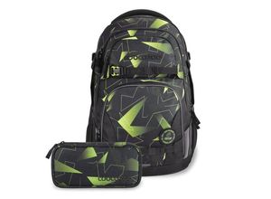 4251349615547 - coocazoo PORTER Set aus PORTER + Mäppchen PorMap-Lime Flash