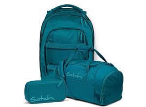 4251349617411 - satch Set aus pack + Schlamperbox + Sporttasche-Deep Petrol