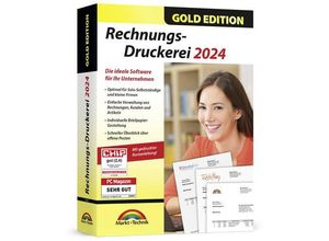 4251357813010 - Markt & Technik Rechnungs-Druckerei 2024 Gold Edition Vollversion 1 Lizenz Windows Finanz-Software