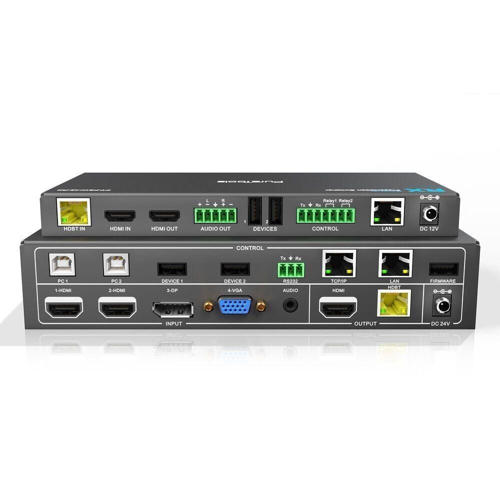 4251364706893 - 0 - Telekonferenz Scaler Switcher 4x2 4K HDMI & HDBaseT Ausgang